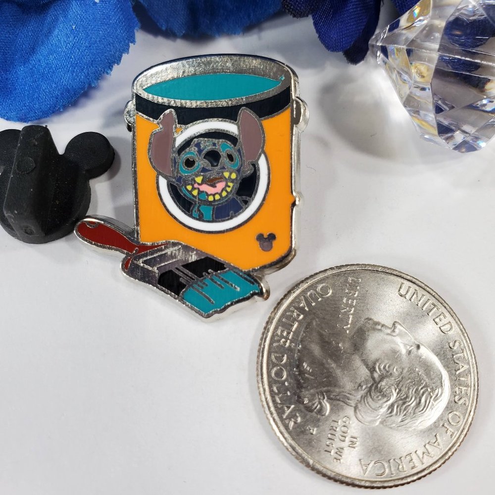 4/$25 Disney Hidden Mickey Stitch Paint Can Pin_2